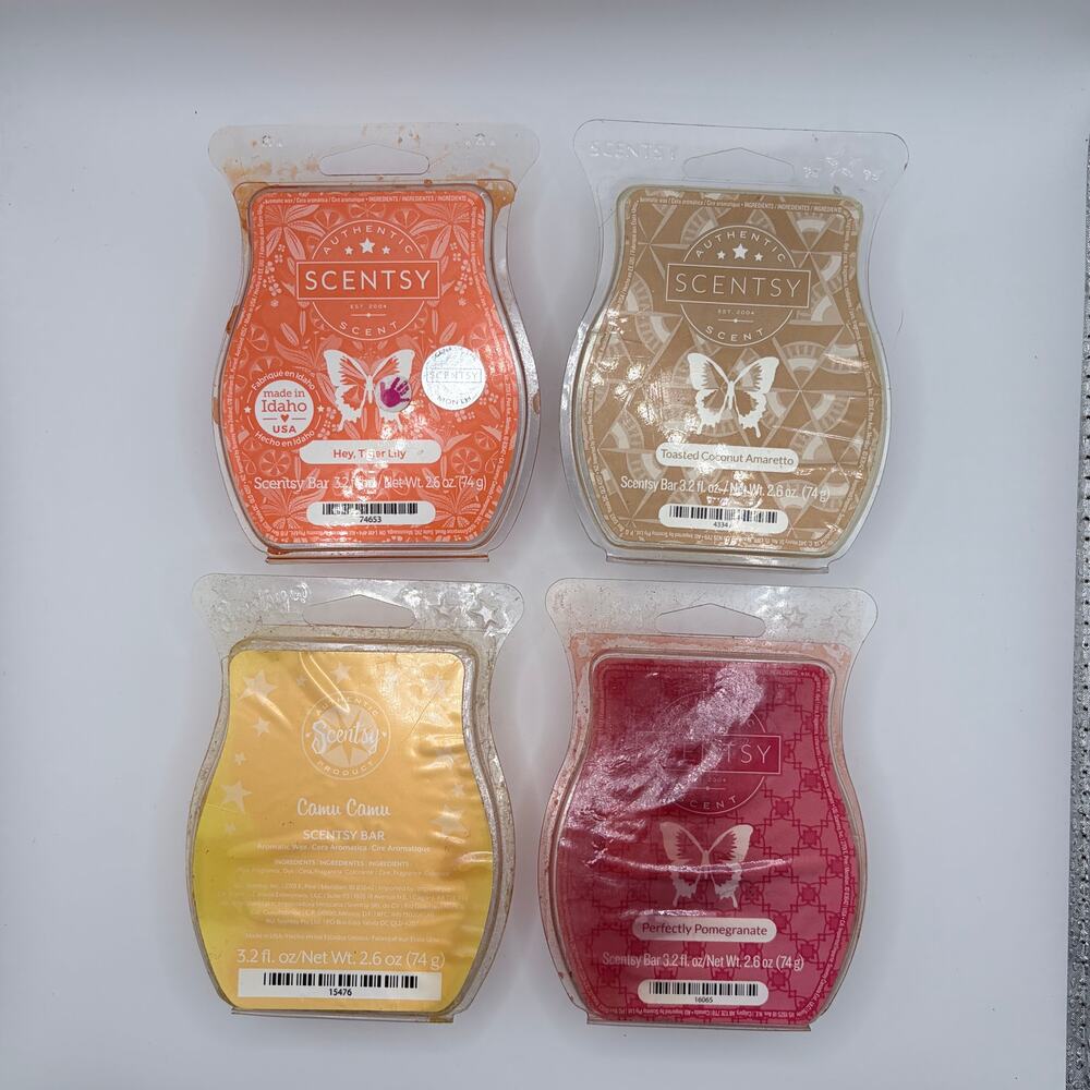 Scentsy Lot of 4 Bars 3.2 Fl Oz NEW Never Used